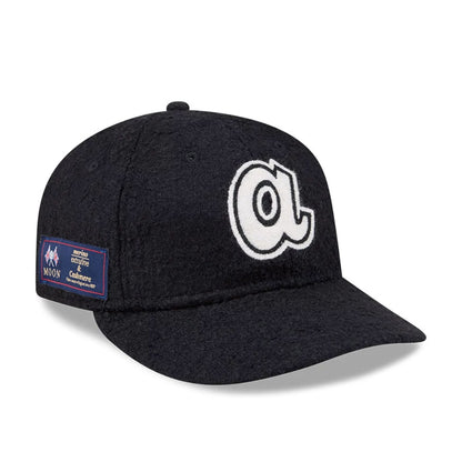 Pictured is this MLB X Moon Atlanta Braves Retro Crown 9FIFTY cap in navy. 1