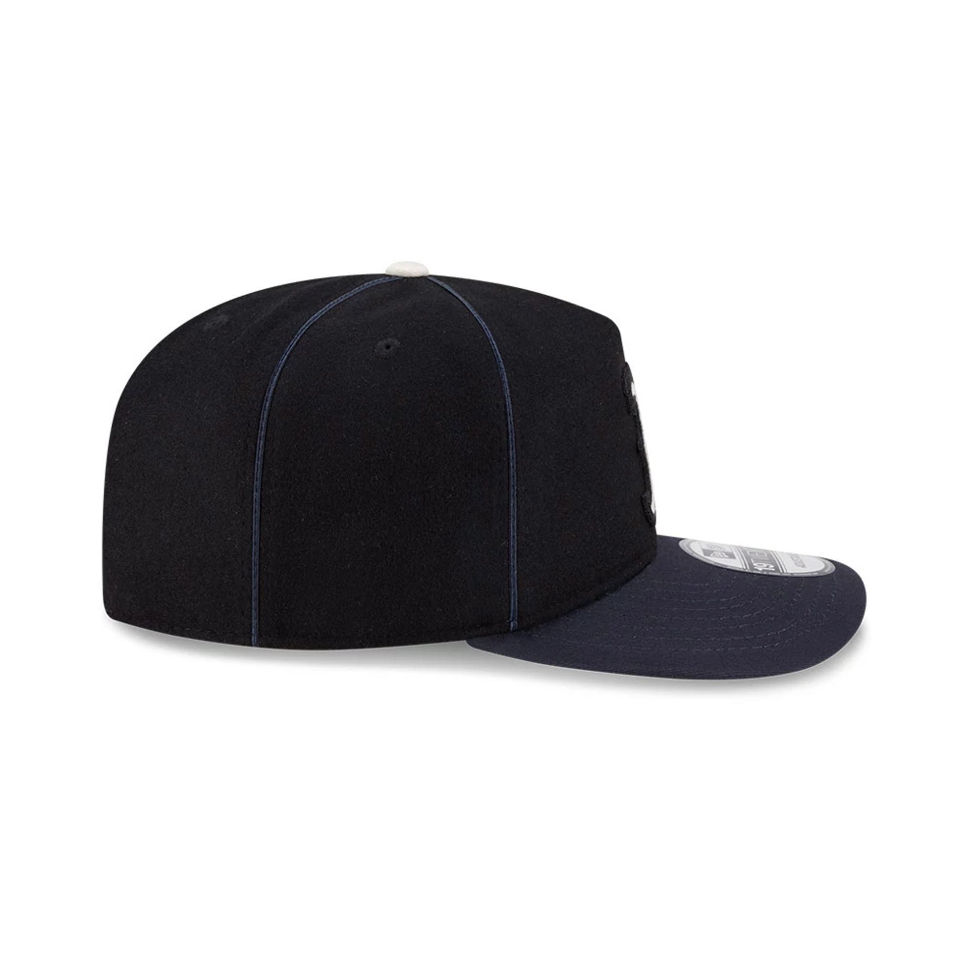 Pictured is this MLB Felt Logo Boston Red Sox 19TWENTY cap in navy. 6