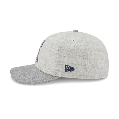 Pictured is this MLB X Moon LA Angels 59FIFTY Fitted cap in light beige. 6