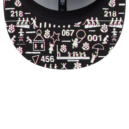 Pictured is this Netflix Squid Game Mask 59FIFTY Fitted cap in black. 2