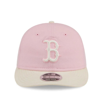Pictured is this MLB Washed Tie Dye Boston Red Sox 9FIFTY Snapback cap in pastel pink. 2