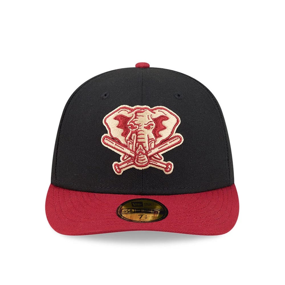 Pictured is this MLB Team Cards Athletics 59FIFTY Fitted cap in black. 3