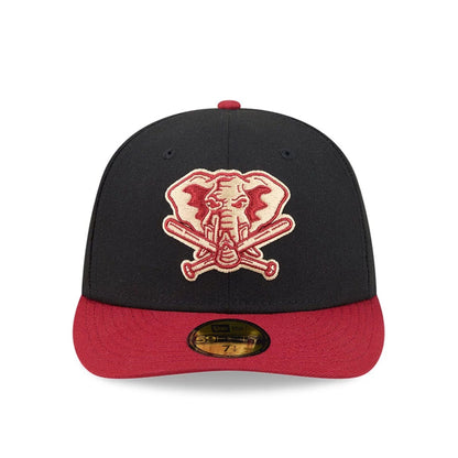 Pictured is this MLB Team Cards Athletics 59FIFTY Fitted cap in black. 3