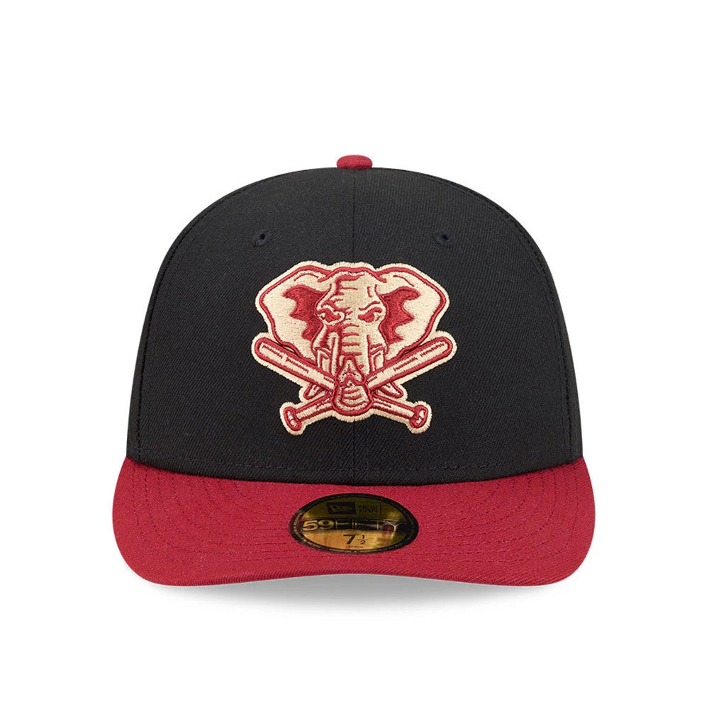 Pictured is this MLB Team Cards Athletics 59FIFTY Fitted cap in black. 3