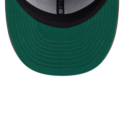 Pictured is this MLB Team Cards Athletics 59FIFTY Fitted cap in black. 2