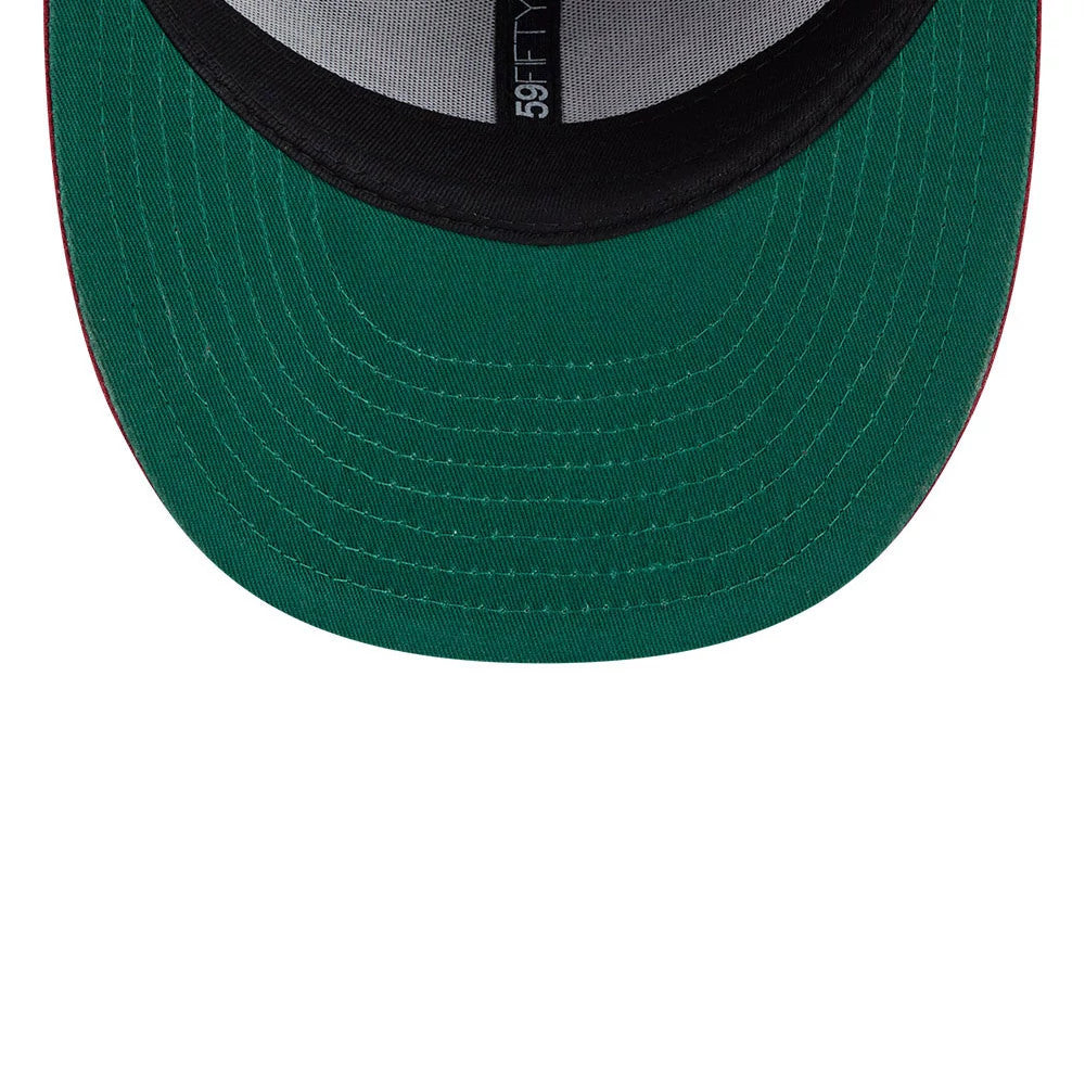 Pictured is this MLB Team Cards Athletics 59FIFTY Fitted cap in black. 2