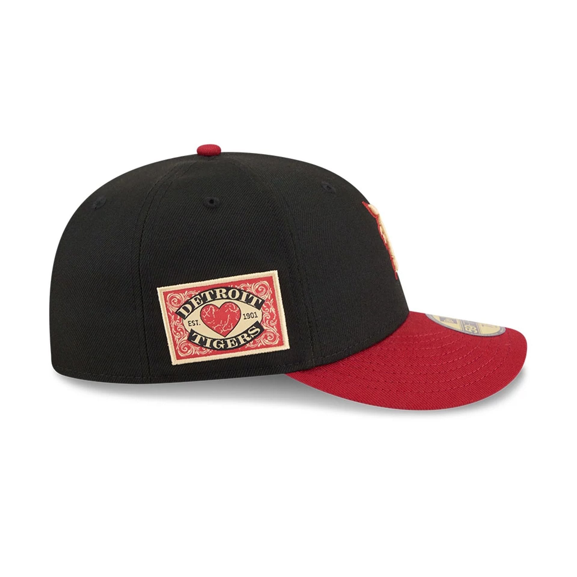 Pictured is this MLB Team Cards Detroit Tigers 59FIFTY Fitted cap in black. 5