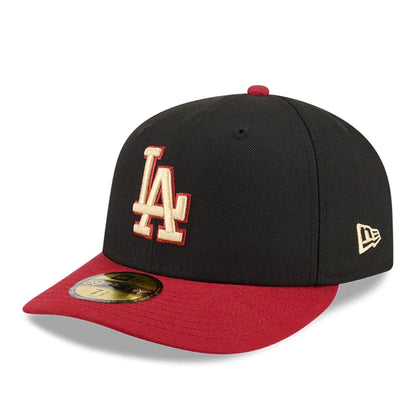 Pictured is this MLB Team Cards LA Dodgers 59FIFTY Fitted cap in black. 4