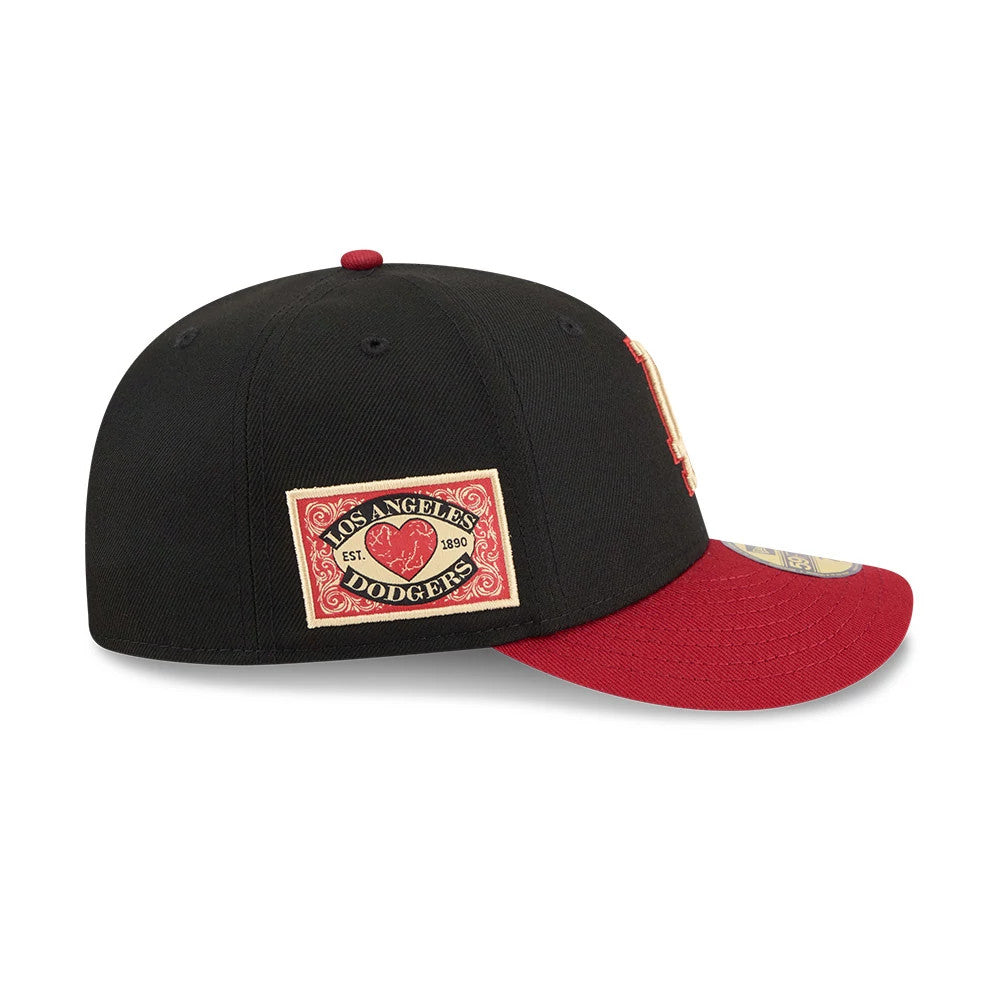 Pictured is this MLB Team Cards LA Dodgers 59FIFTY Fitted cap in black. 5