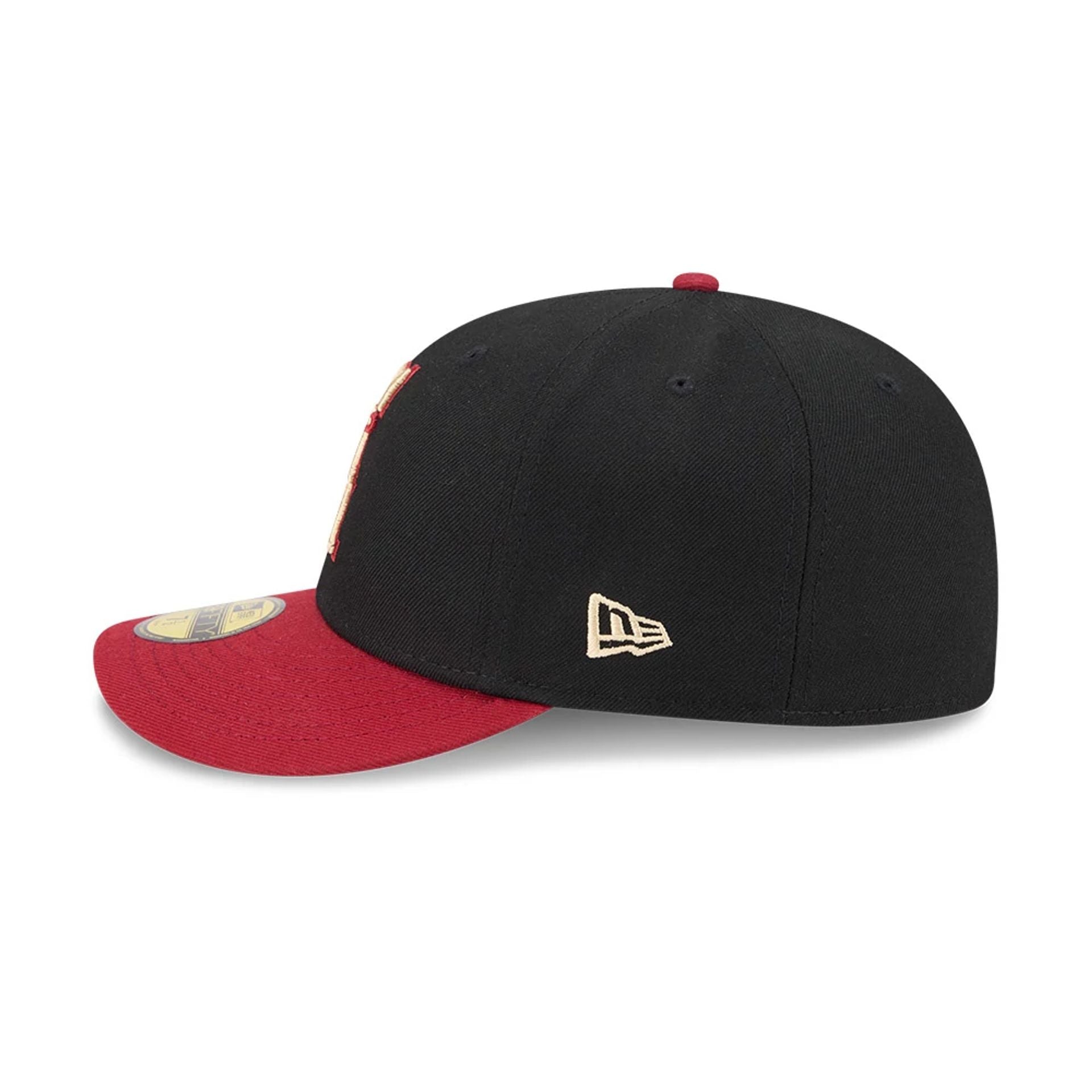 Pictured is this MLB Team Cards LA Angels 59FIFTY Fitted cap in black. 6