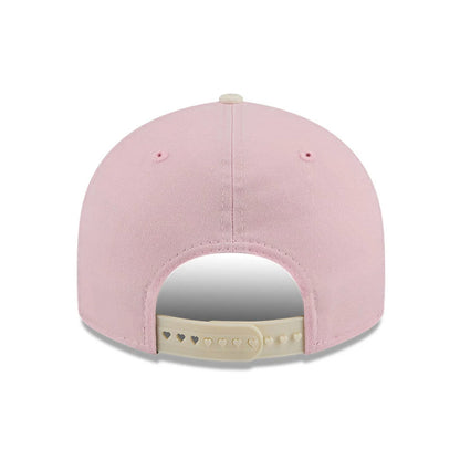 Pictured is this MLB Washed Tie Dye LA Dodgers 9FIFTY Snapback cap in pastel pink. 6