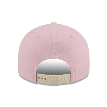 Pictured is this MLB Washed Tie Dye LA Dodgers 9FIFTY Snapback cap in pastel pink. 6