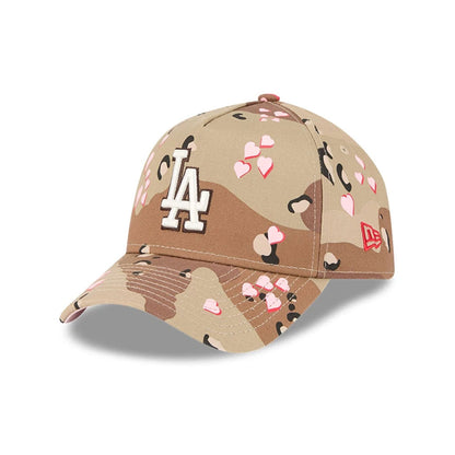 Pictured is this MLB Camo Hearts LA Dodgers 9FORTY A-Frame cap in Desert Camo. 1