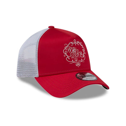 Pictured is this Tom & Jerry Love Cherie 9FORTY A-Frame Trucker cap in red. 4