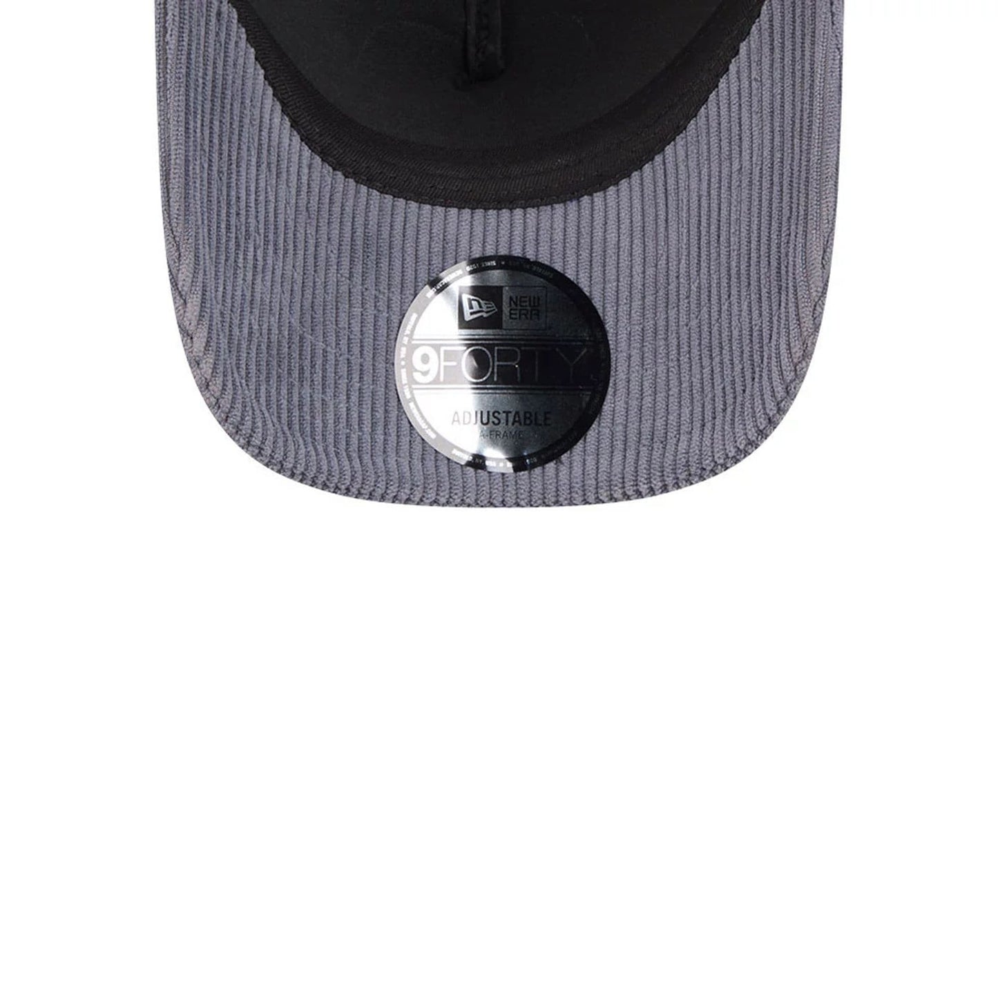 Pictured is this New Era Wide Cord 9FORTY A-Frame Trucker cap in dark blue. 7