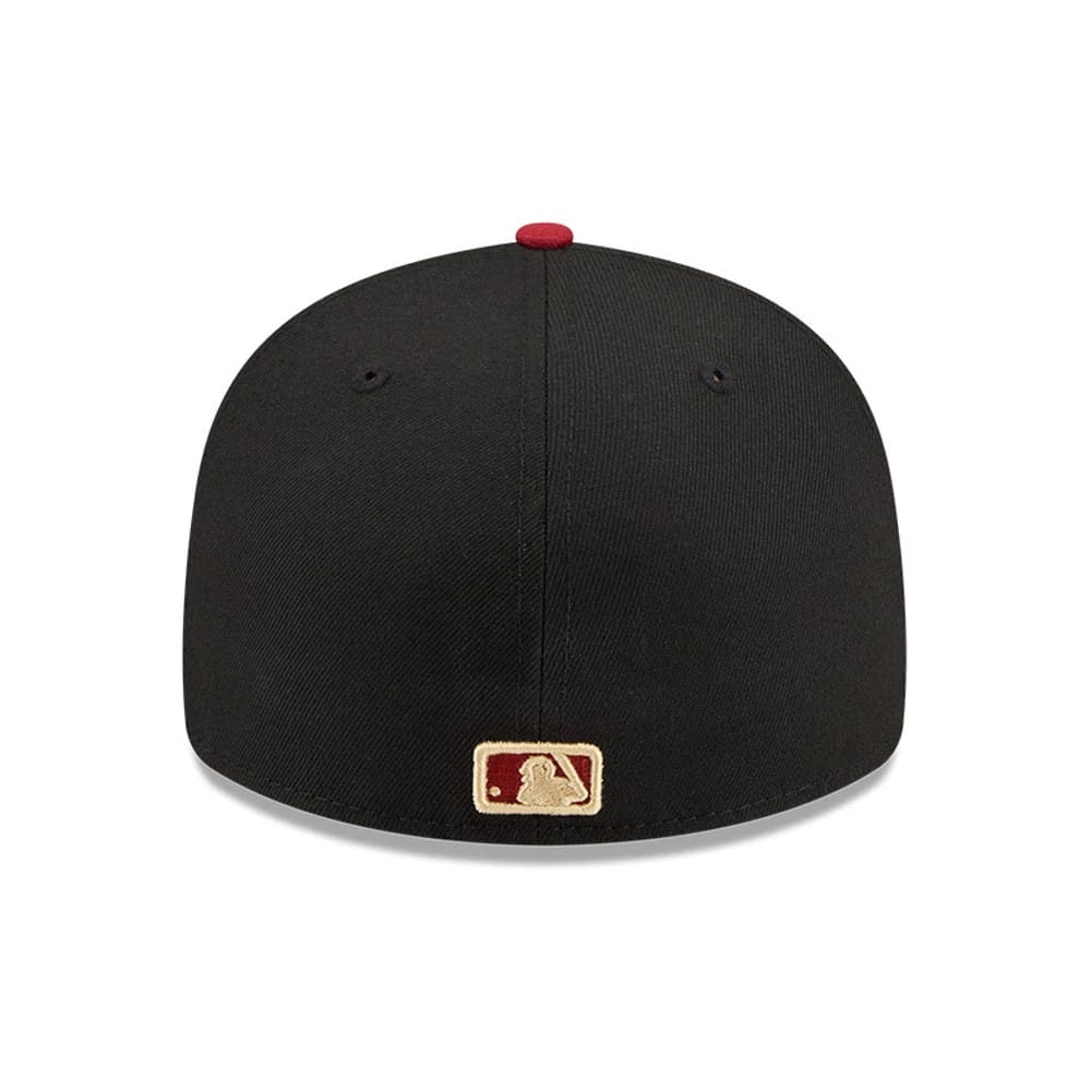 Pictured is this MLB Team Cards Atlanta Braves 59FIFTY Fitted cap in black. 7