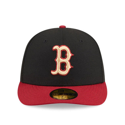 Pictured is this MLB Team Cards Boston Red Sox 59FIFTY Fitted cap in black. 3