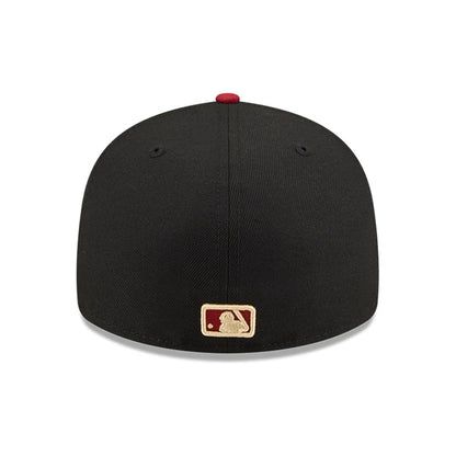 Pictured is this MLB Team Cards Boston Red Sox 59FIFTY Fitted cap in black. 7