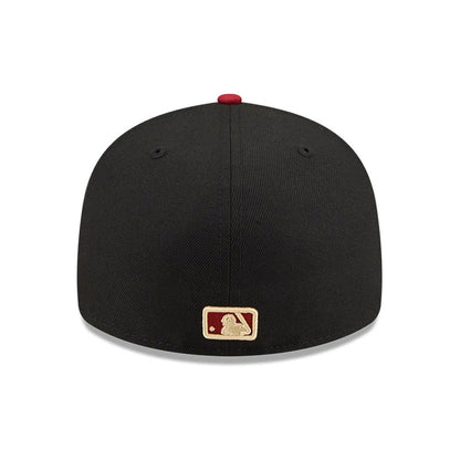 Pictured is this MLB Team Cards Boston Red Sox 59FIFTY Fitted cap in black. 7