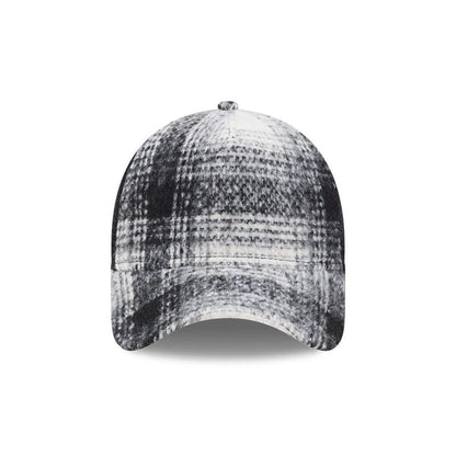 Pictured is this New Era 9FORTY A-Frame Trucker cap in white. 3