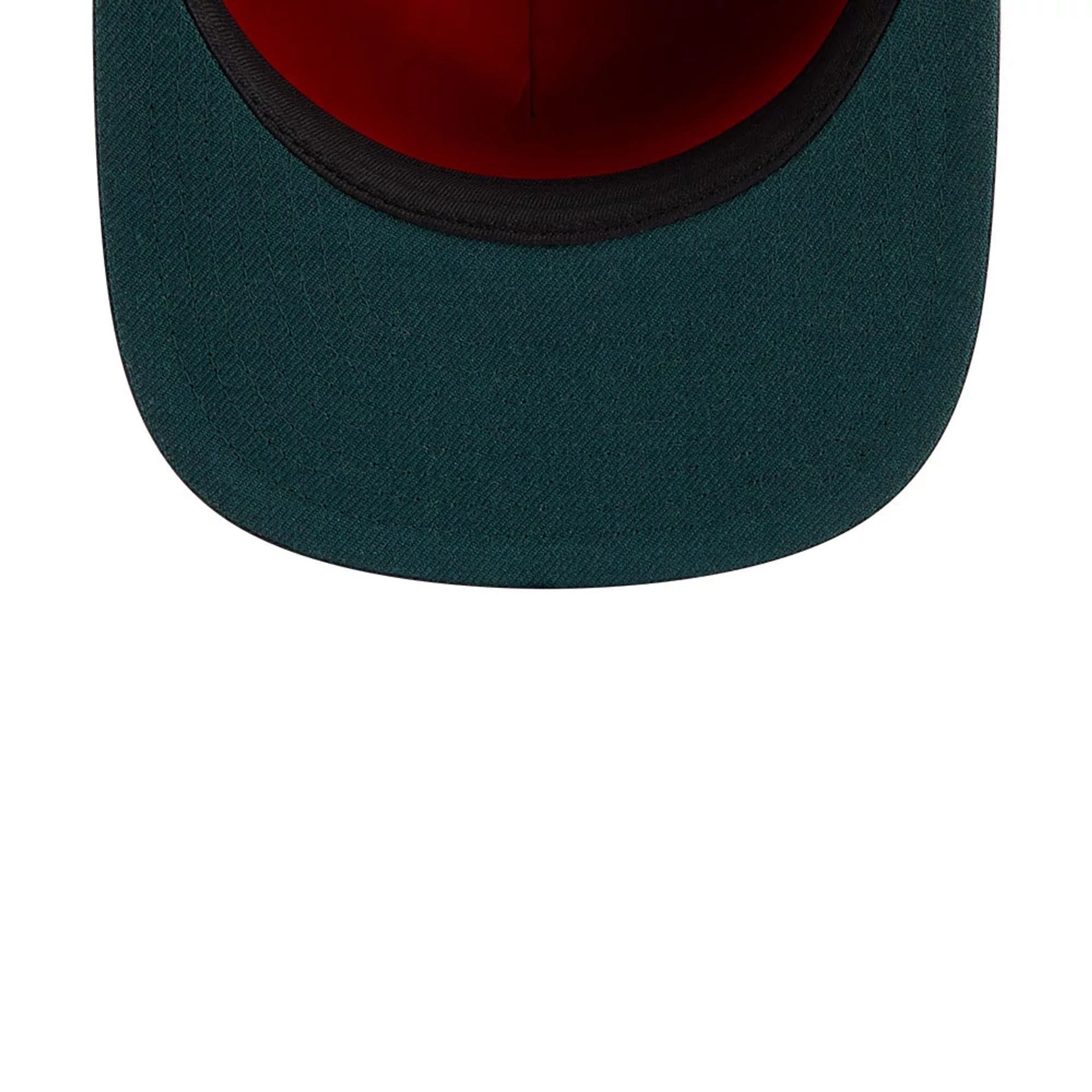 Pictured is this NFL Chiseled Embroidery Kansas City Chiefs 59FIFTY A-Frame Fitted cap in black. 2