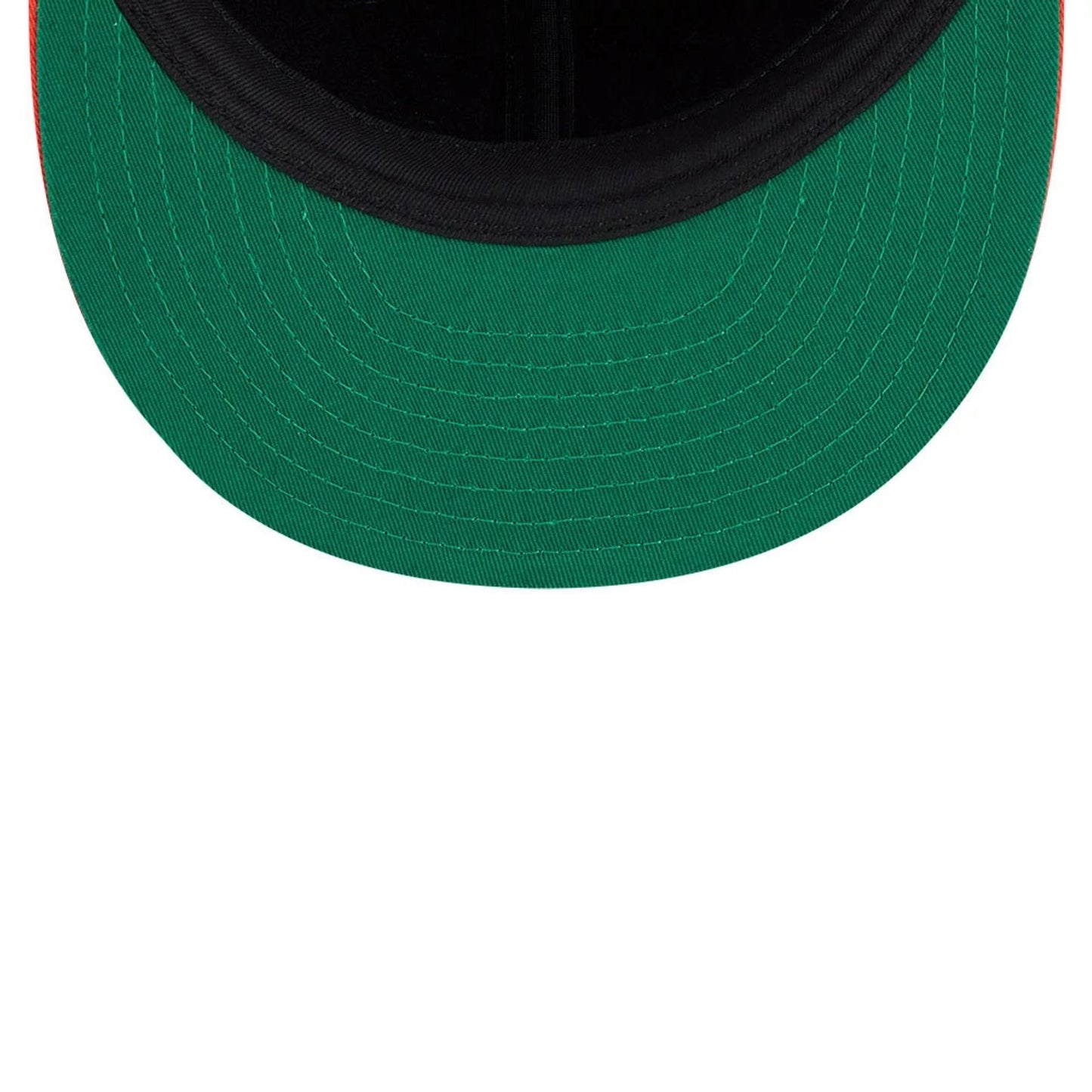 Pictured is this NHL Felt Logo Anaheim Ducks Retro Crown 59FIFTY Fitted cap in orange. 2