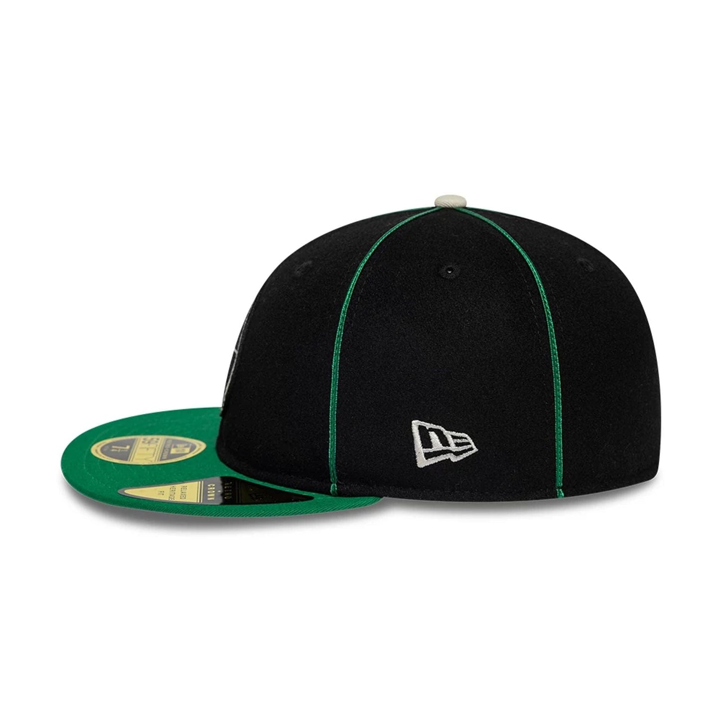 Pictured is this NBA Felt Logo Boston Celtics Retro Crown 59FIFTY Fitted cap in green. 5