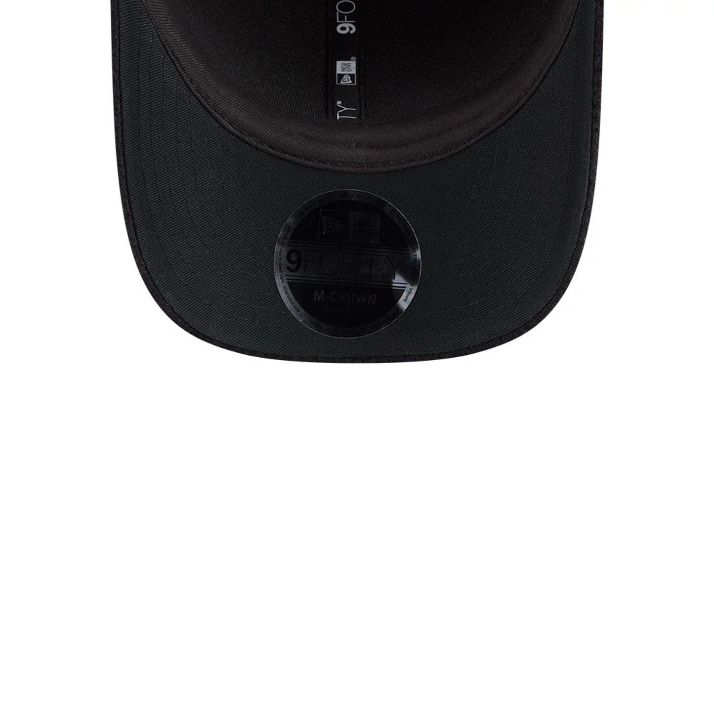 Pictured is this New Era Brushed Fleece 9FORTY M-Crown cap in black. 7