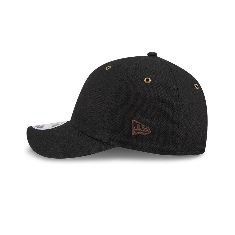 Pictured is this New Era Premium 9FORTY M-Crown cap in black. 5