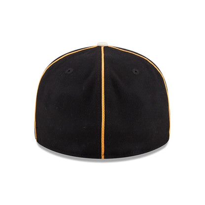 Pictured is this NHL Felt Logo Boston Bruins Retro Crown 59FIFTY Fitted cap in black. 7