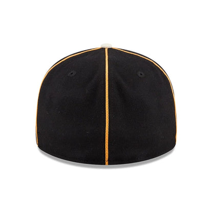 Pictured is this NHL Felt Logo Boston Bruins Retro Crown 59FIFTY Fitted cap in black. 7