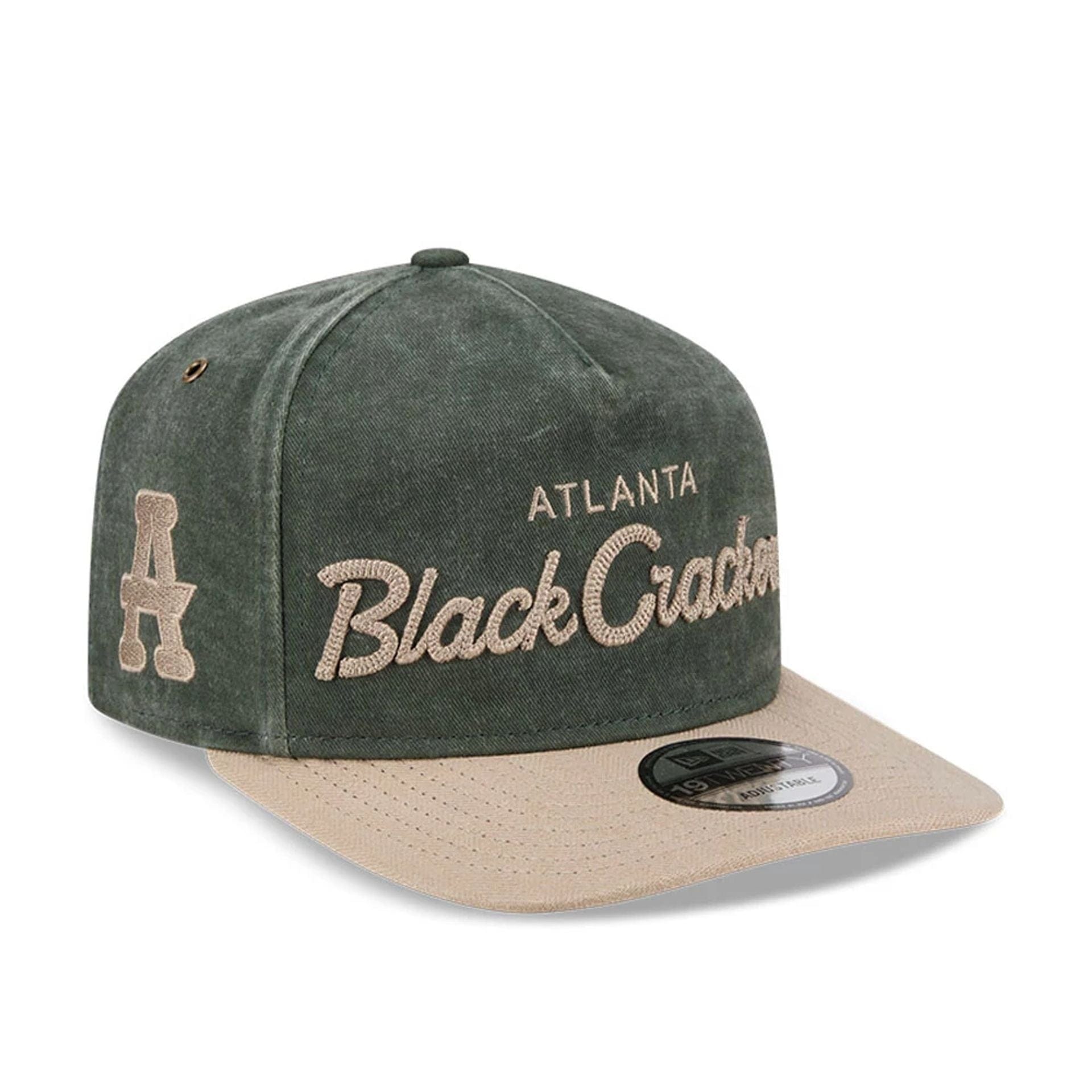Pictured is this MLB Negro League Atlanta Black Crackers 19TWENTY cap in dark green. 1