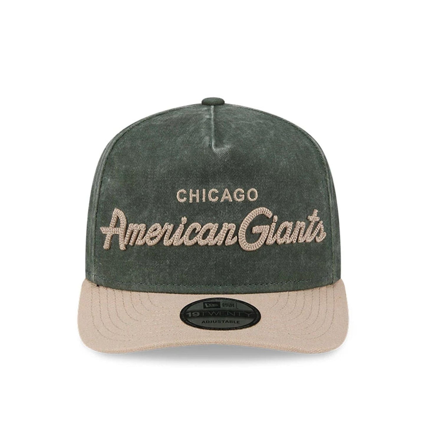 Pictured is this MLB Negro League Chicago American Giants 19TWENTY cap in dark green. 3