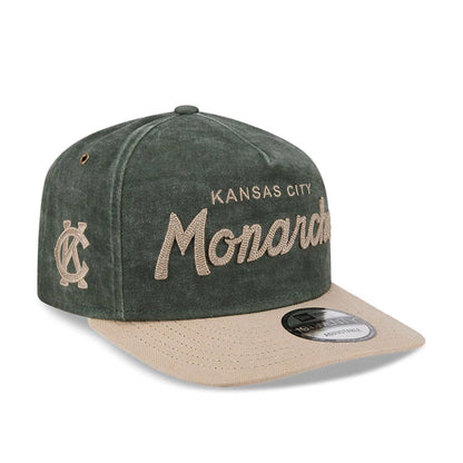 Pictured is this MLB Negro League Kansas City Monarchs 19TWENTY cap in dark green. 1
