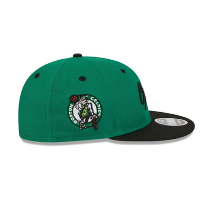 Pictured is this NBA Chainstitch Script Boston Celtics Retro Crown 9FIFTY cap in green. 5