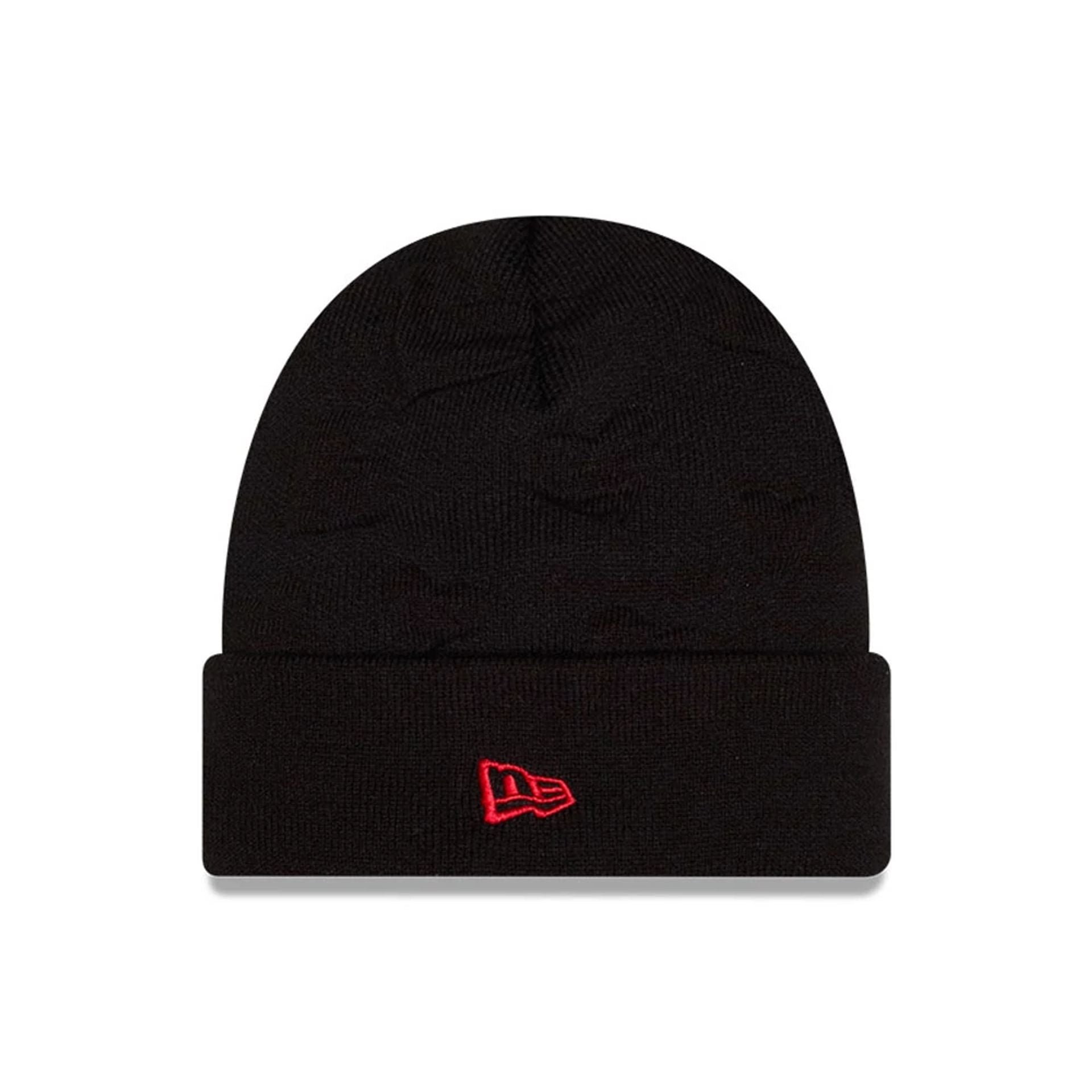 Pictured is this Tom & Jerry Key To My Heart Cuff Knit Beanie hat in black. 3