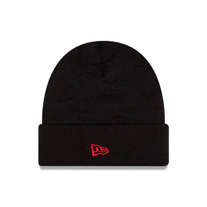 Pictured is this Tom & Jerry Key To My Heart Cuff Knit Beanie hat in black. 3