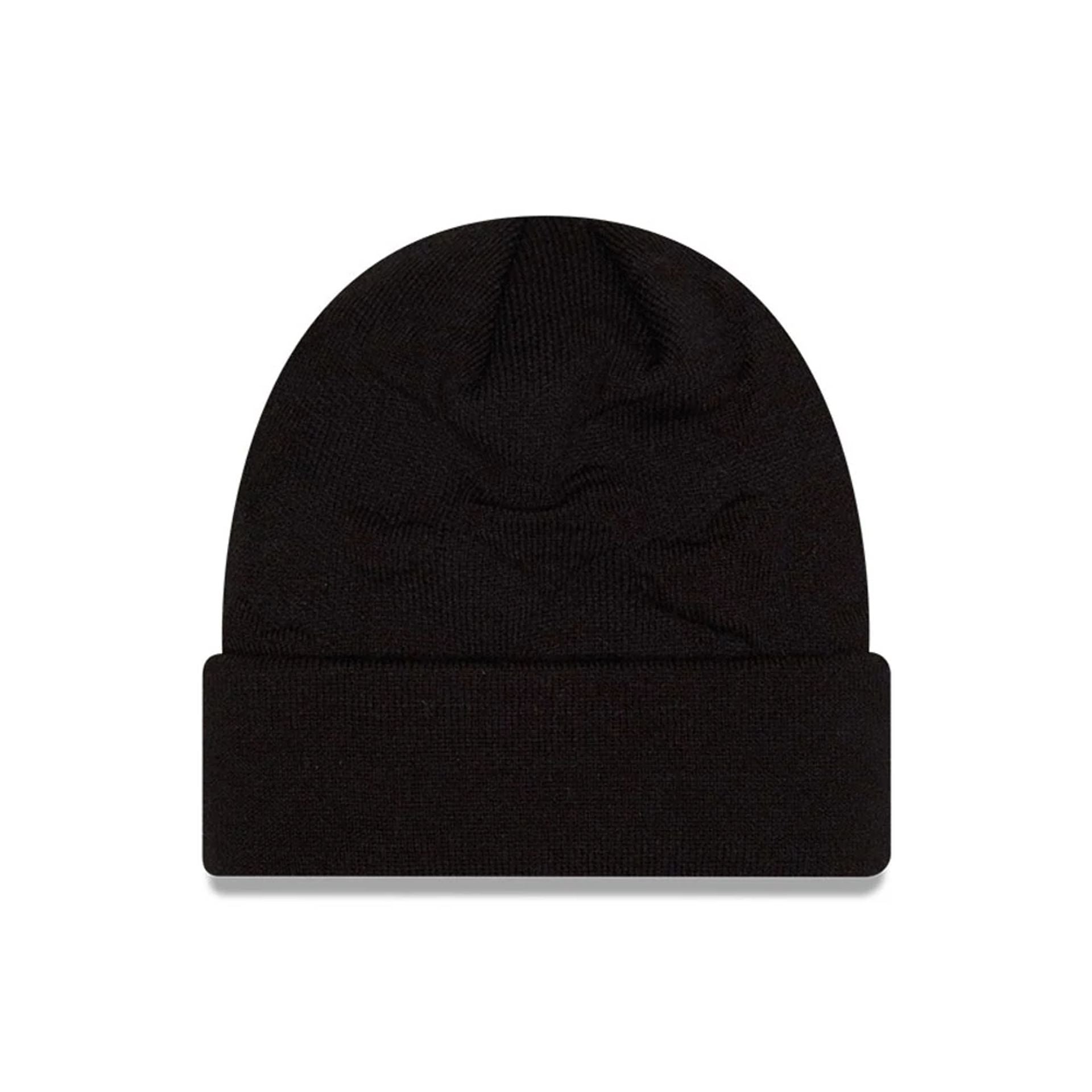 Pictured is this Tom & Jerry Key To My Heart Cuff Knit Beanie hat in black. 2