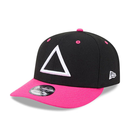 Pictured is this Netflix Squid Game Armed Guard 9FIFTY Snapback cap in black. 1