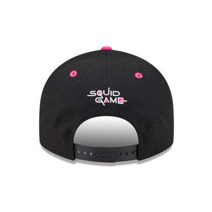 Pictured is this Netflix Squid Game Armed Guard 9FIFTY Snapback cap in black. 4