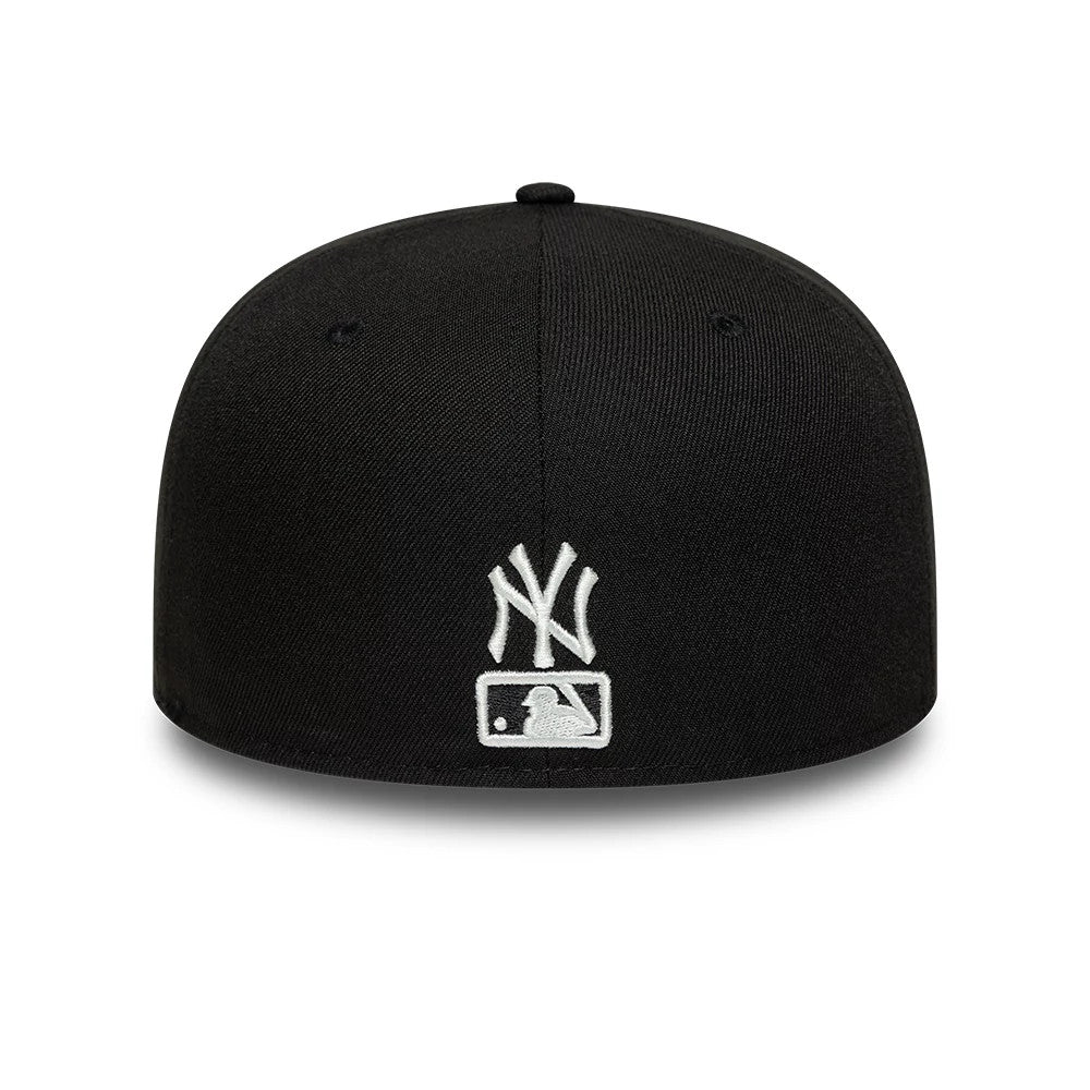 Pictured is this MLB Faux Pearl New York Yankees 59FIFTY Fitted cap in black. 5