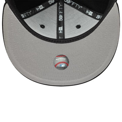 Pictured is this MLB Faux Pearl LA Dodgers 59FIFTY Fitted cap in black. 2