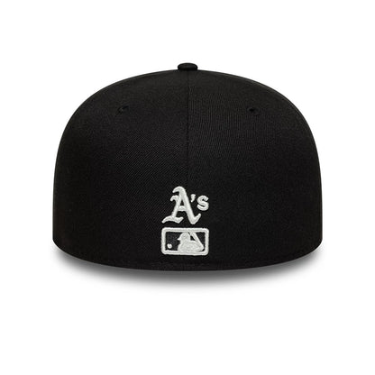 Pictured is this MLB Faux Pearl Oakland Athletics 59FIFTY Fitted cap in black. 5