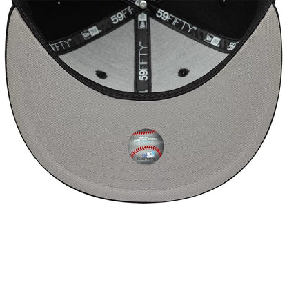 Pictured is this MLB Faux Pearl Oakland Athletics 59FIFTY Fitted cap in black. 2
