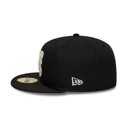 Pictured is this New Era Faux Pearl 59FIFTY Fitted cap in black. 5
