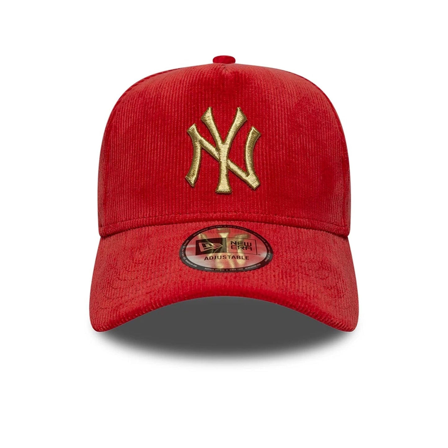 Pictured is this MLB Cord New York Yankees 9FORTY A-Frame cap in dark red. 2