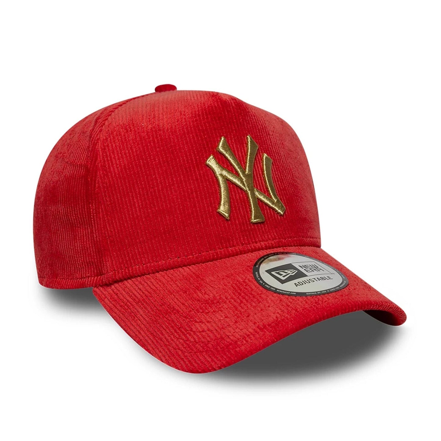 Pictured is this MLB Cord New York Yankees 9FORTY A-Frame cap in dark red. 3