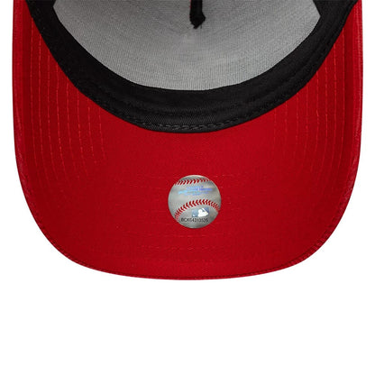 Pictured is this MLB Cord New York Yankees 9FORTY A-Frame cap in dark red. 7