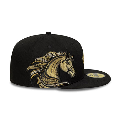 Pictured is this New Era Horse 59FIFTY Fitted cap in black. 4