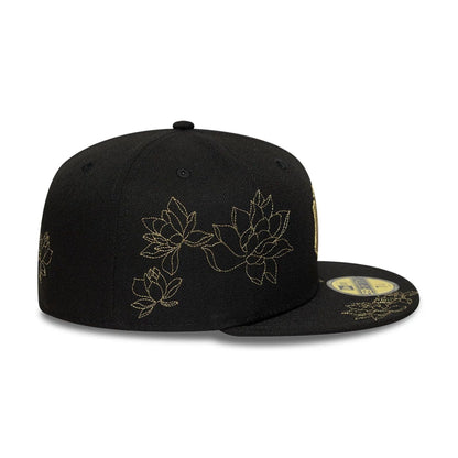 Pictured is this MLB Floral New York Yankees 59FIFTY Fitted cap in black. 6